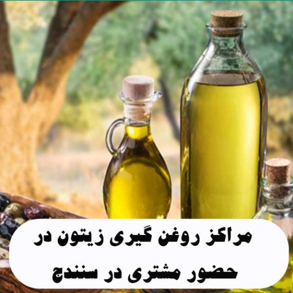 مراکز روغن گیری زیتون در حضور مشتری در سنندج
