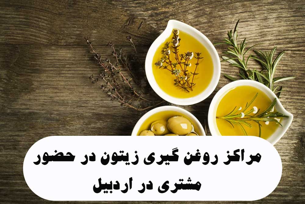 مراکز روغن گیری زیتون در حضور مشتری در اردبیل